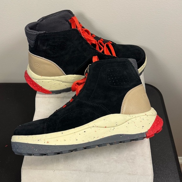 HOLO Stylish Black, red and Tan high top Men's Sneakers, Size 10, NWT - Picture 5 of 11